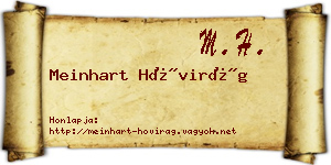 Meinhart Hóvirág névjegykártya